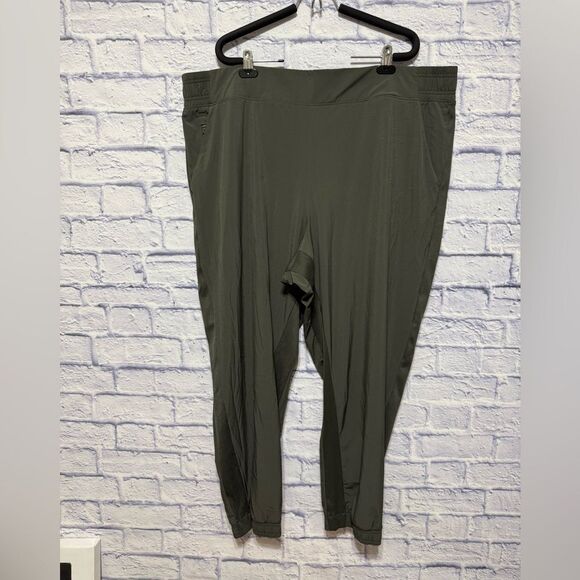 Athleta Brooklyn Legacy Mid Rise Jogger Olive Green - Picture 2 of 10